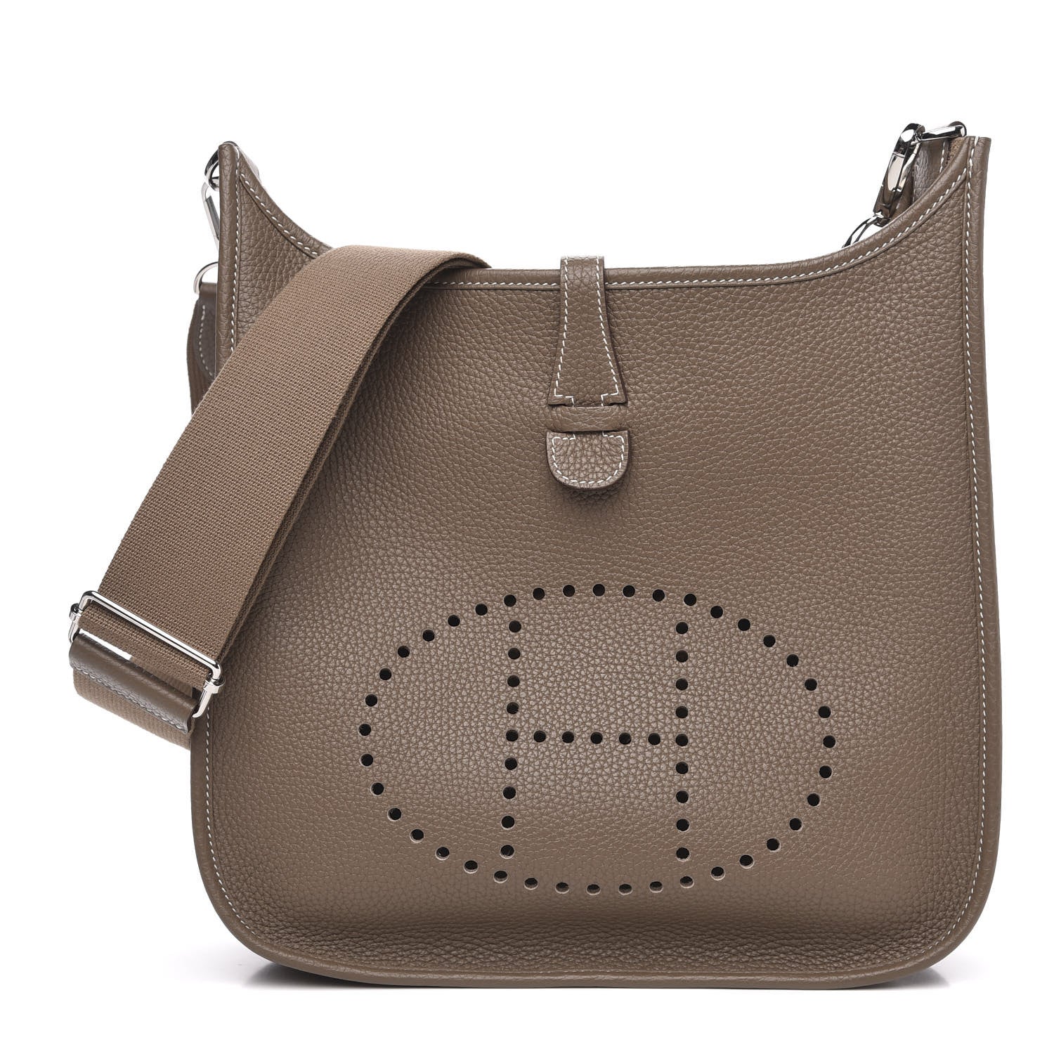 Hermes Taurillon Clemence Evelyne III PM Etoupe 1 of 11