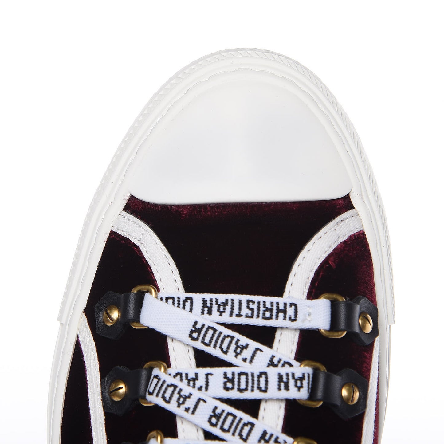 Velvet Walk'N'Dior Low Top Sneakers 40 Deep Amaranth