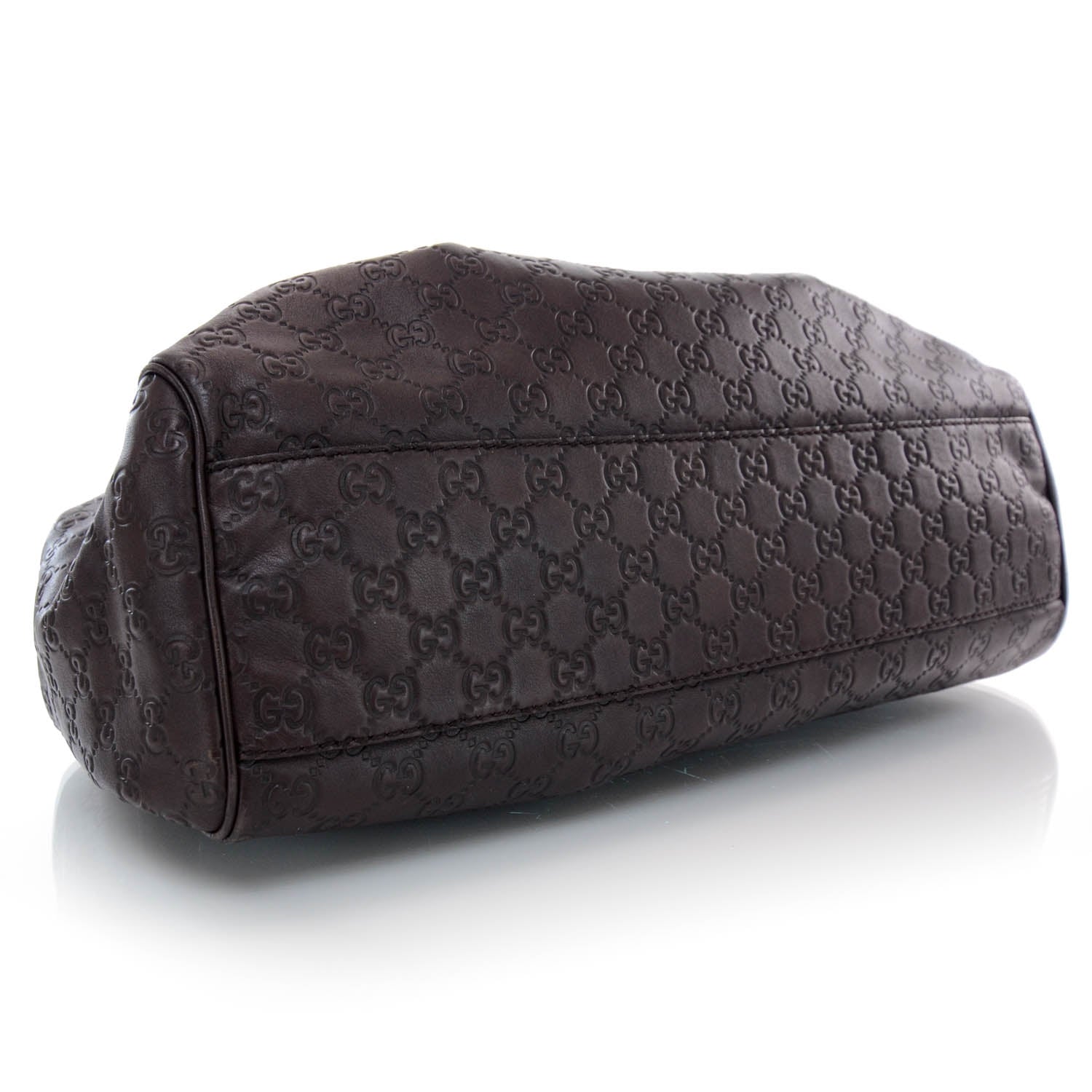 Gucci Guccissima Signature Large Sukey Tote Chocolate 4 of 7