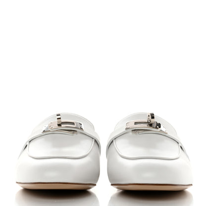 Hermes Calfskin Oz Mules 36 White 2 of 8