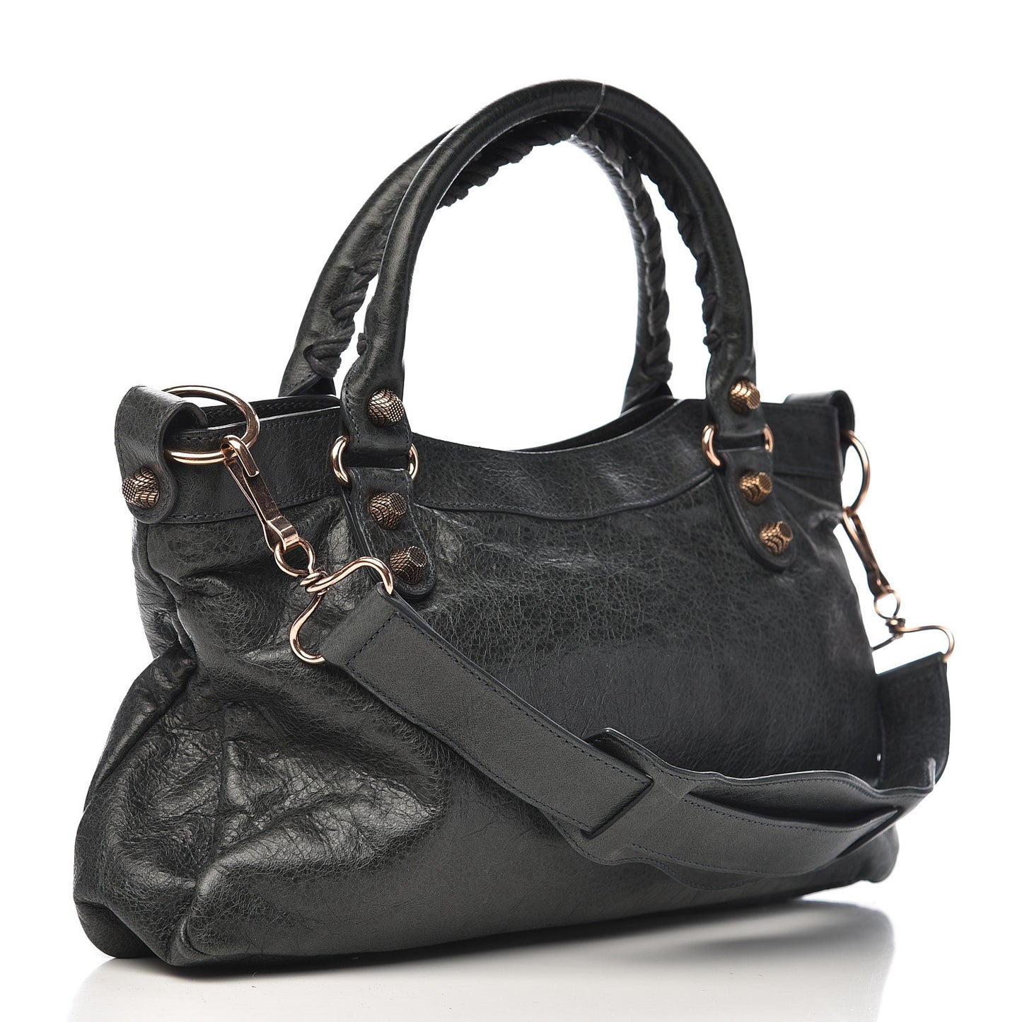 Agneau Giant 12 Rose Gold Hardware First Anthracite