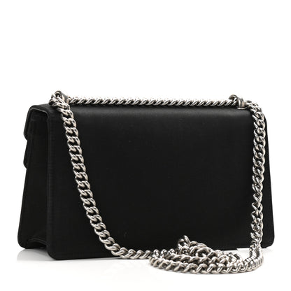 Gucci Satin Silk Crystal Small Dionysus Shoulder Bag Black Black Diamond 3 of 10