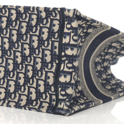 Christian Dior Oblique Small Book Tote Blue Multicolor 9 of 10