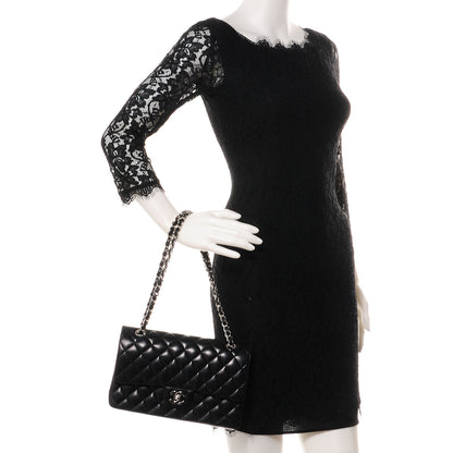 Chanel Lambskin Medium Double Flap Black 2 of 8