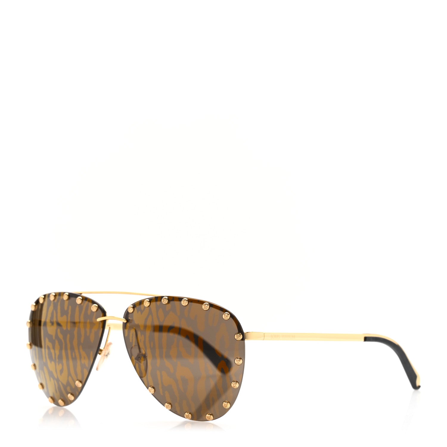 Louis Vuitton Aviator Sunglasses Z1115U Brown 1 of 7
