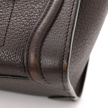 Celine Drummed Calfskin Nano Luggage Brown 11 of 13