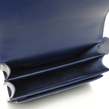 Saint Laurent Grained Calfskin Medium Monogram Sunset Dark Blue 5 of 7