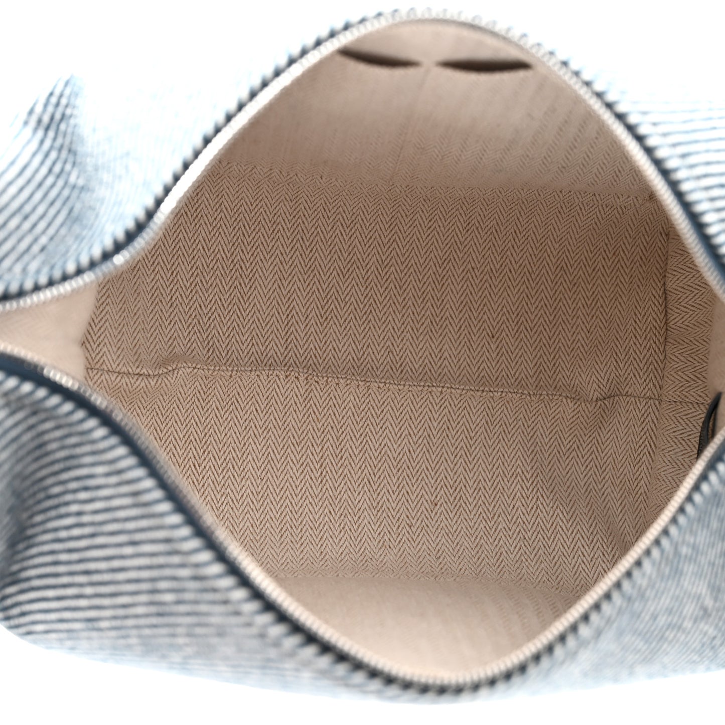 Wool Small Bride-A-Brac H Natte Pouch Bleu Abysse