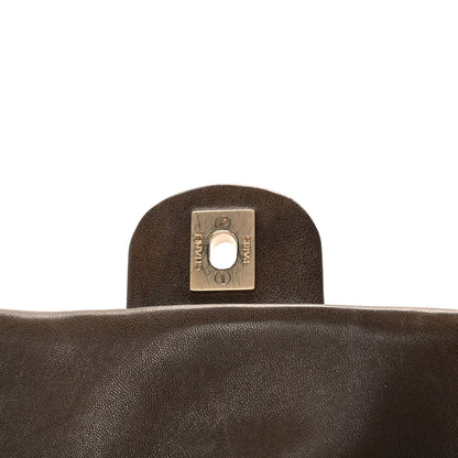 Chanel Calfskin Small Bubble Quilt Flap Brown 12 of 13