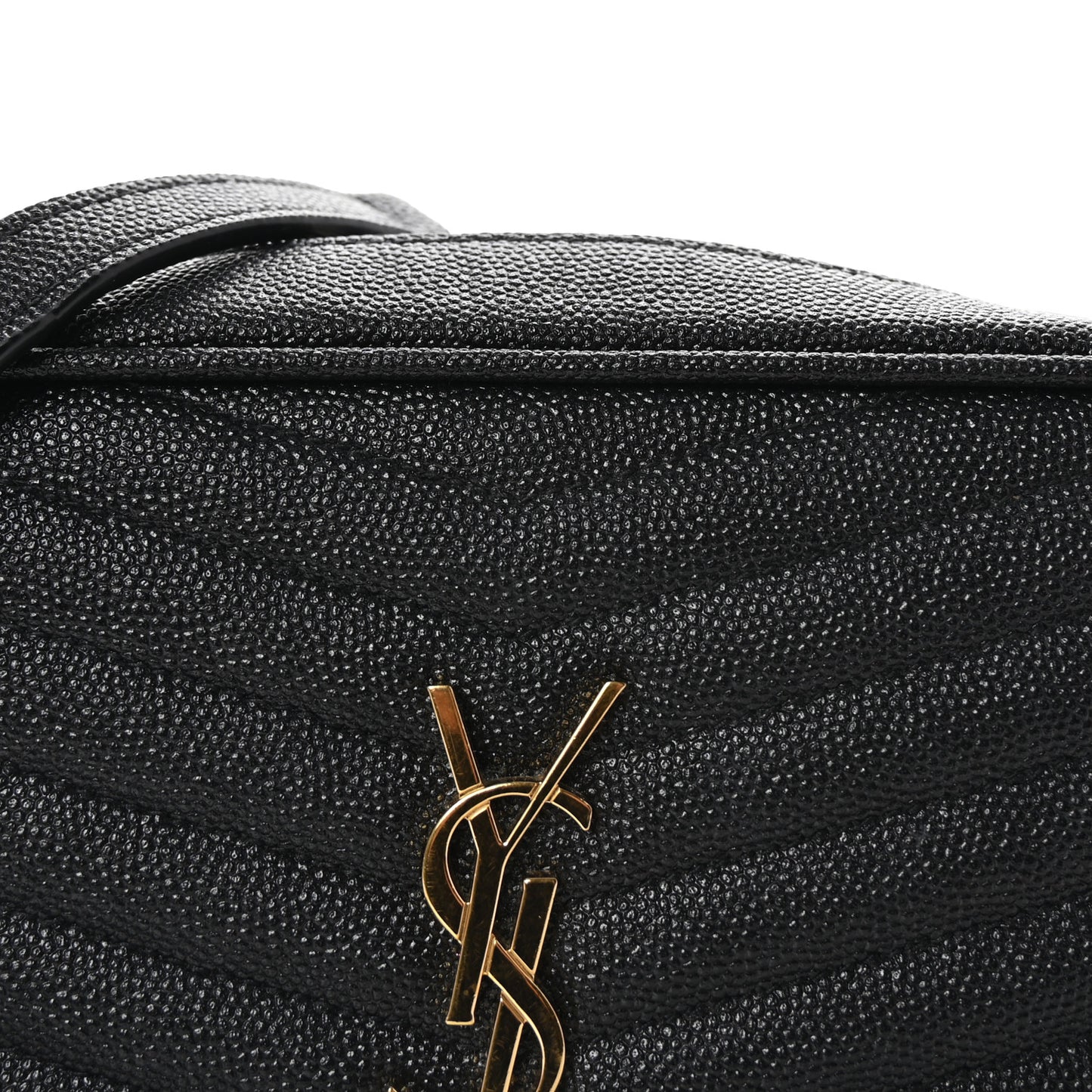 Grain De Poudre Matelasse Monogram Mini Lou Camera Bag Black