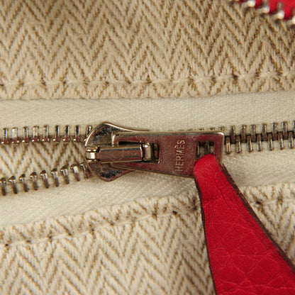 Hermes Taurillon Clemence Victoria II 35 Rouge Casaque 13 of 15