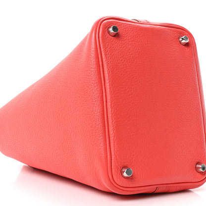 Hermes Taurillon Clemence Picotin Lock 18 PM Rouge Pivoine 9 of 10