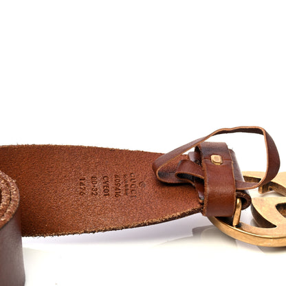 Gucci Faded Calfskin Double G 40mm Belt 80 32 Cuir 3 of 4