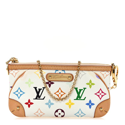 Louis Vuitton Monogram Multicolor Pochette Milla MM White 1 of 11
