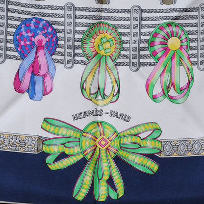 Hermes Silk Les Rubans Du Cheval Scarf 90 1 of 9
