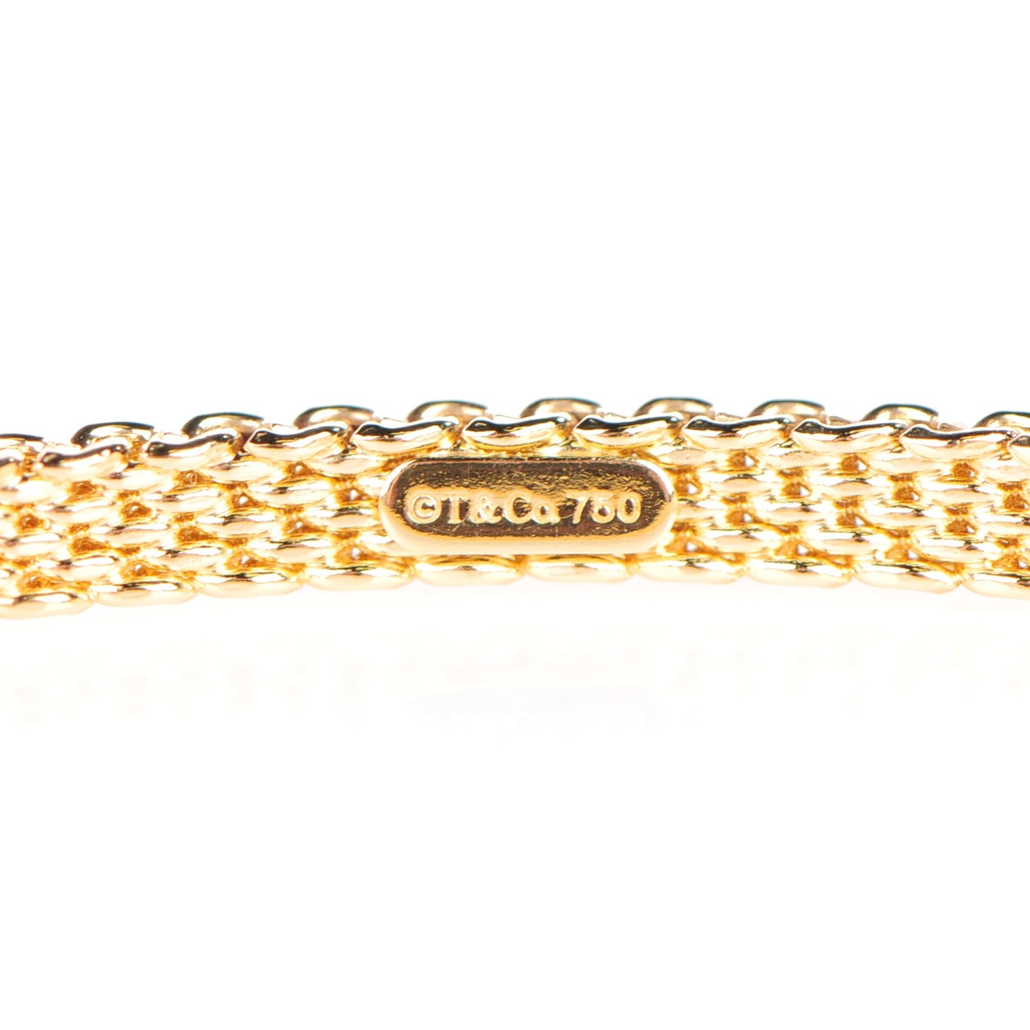 Tiffany 18K Yellow Gold Narrow Somerset Bangle 3 of 3