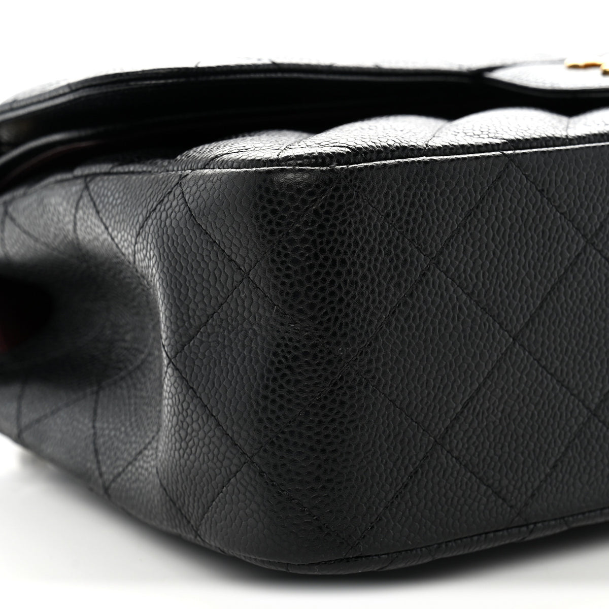 Chanel Caviar Quilted Jumbo Double Flap Black 9 of 10