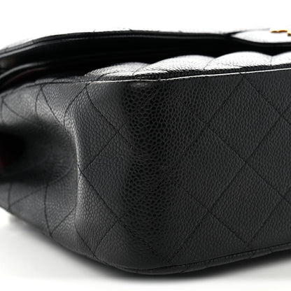 Chanel Caviar Quilted Jumbo Double Flap Black 9 of 10