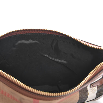 Burberry House Check Bridle Calfskin Peyton Crossbody Tan 8 of 9
