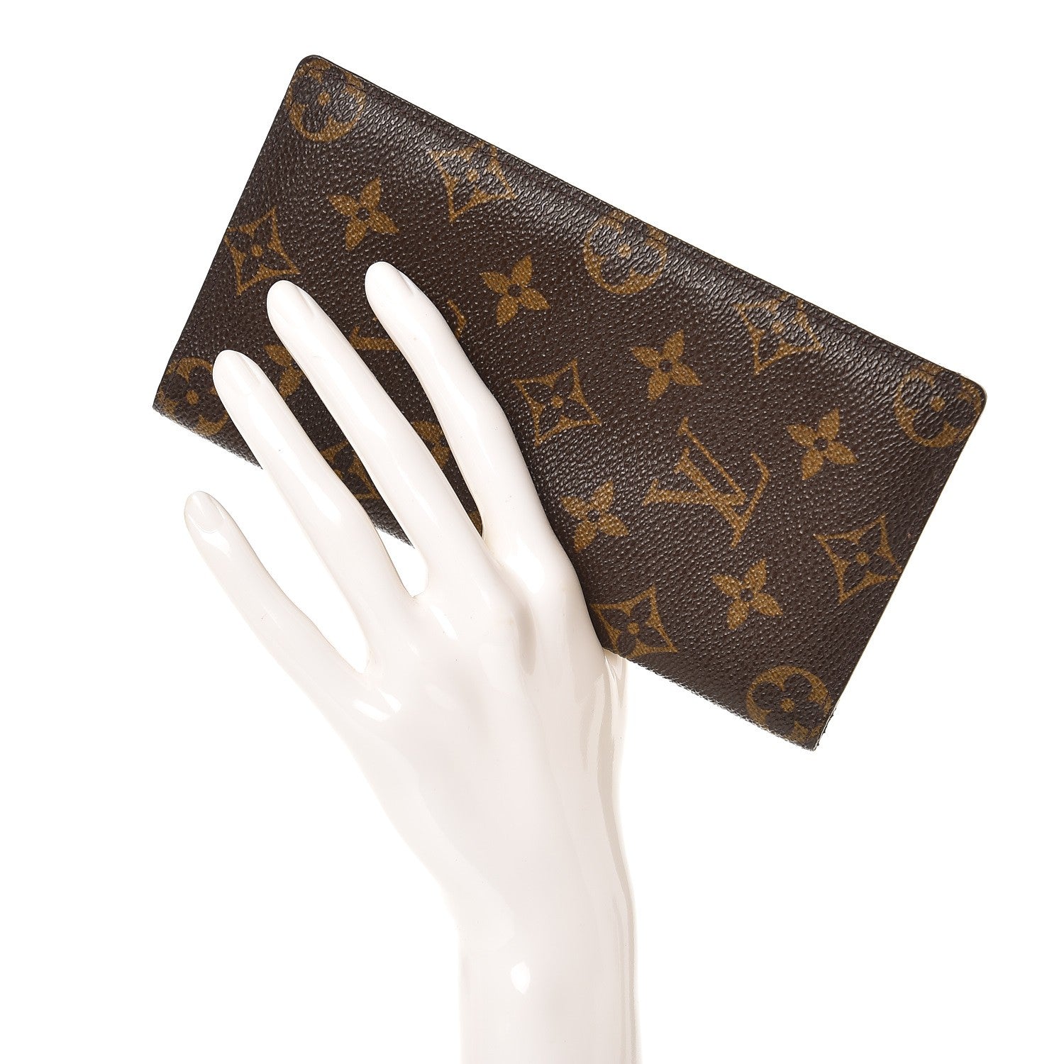 Louis Vuitton Monogram Porte Valeurs Checkbook Wallet 2 of 7