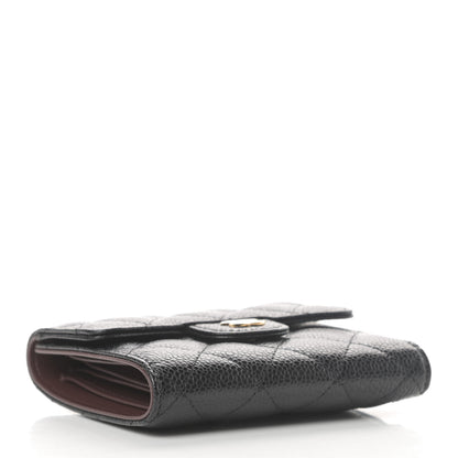 Chanel Caviar Quilted Compact Flap Wallet Black 4 of 9