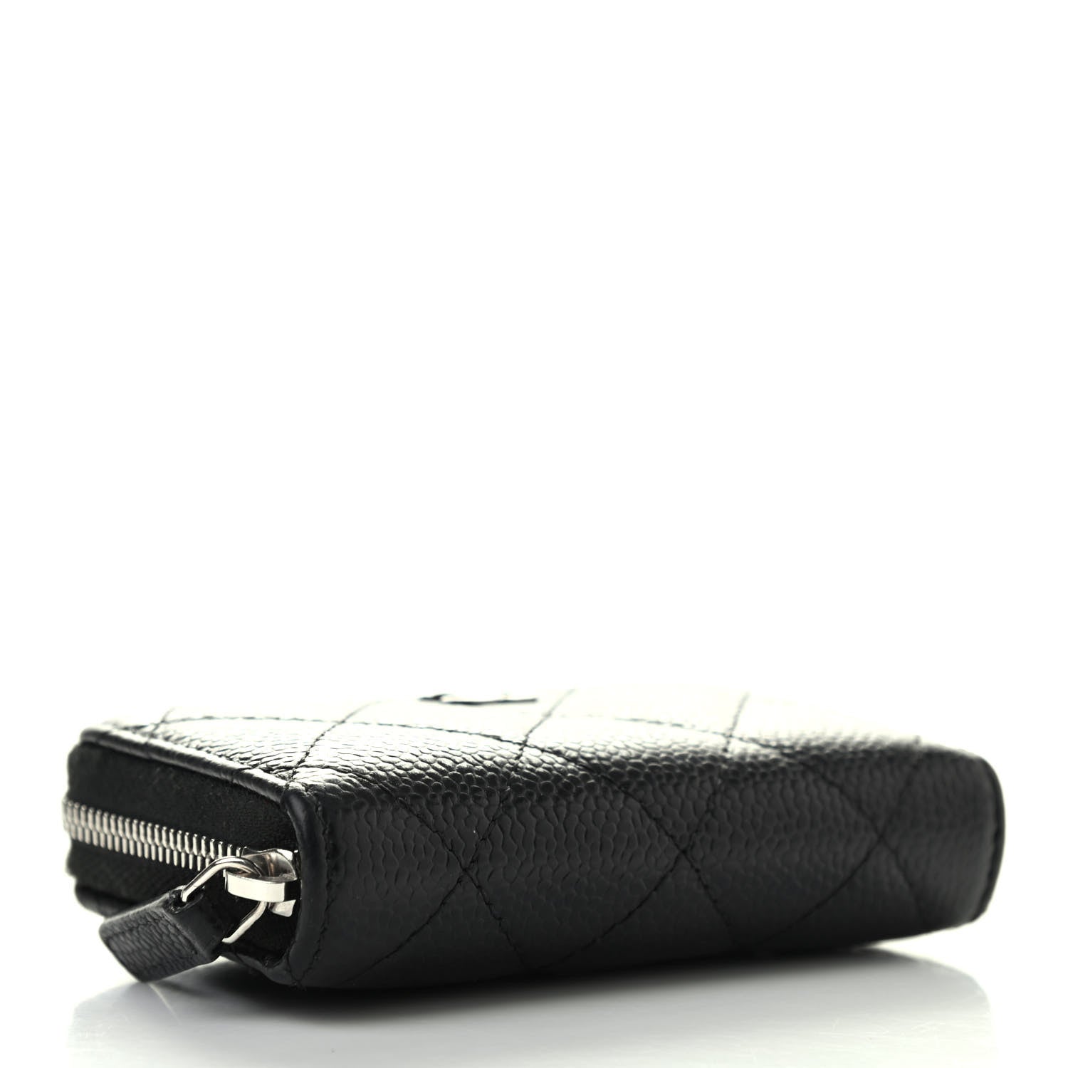 Chanel Caviar Quilted Zip Coin Purse Black 4 of 7