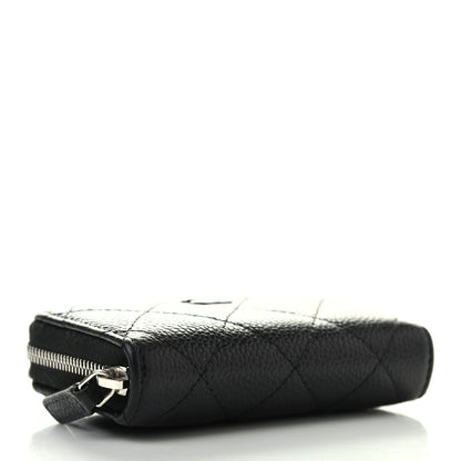 Chanel Caviar Quilted Zip Coin Purse Black 4 of 7