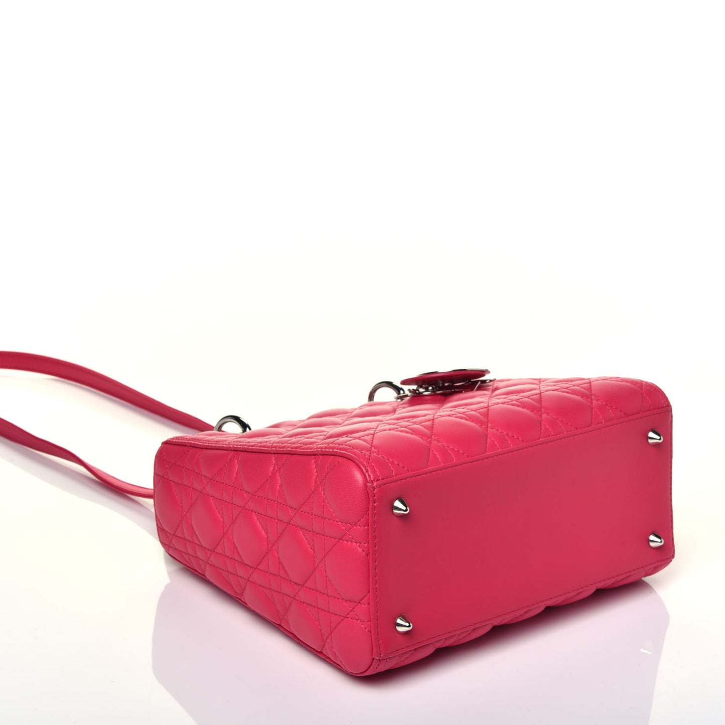 Lambskin Cannage Medium Lady Dior Pink