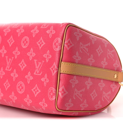 Louis Vuitton Monogram Origine Speedy Bandouliere 25 Rose Ruban 18 of 19