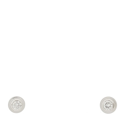 Cartier 18K White Gold Diamond XS D'Amour Earrings 1 of 5