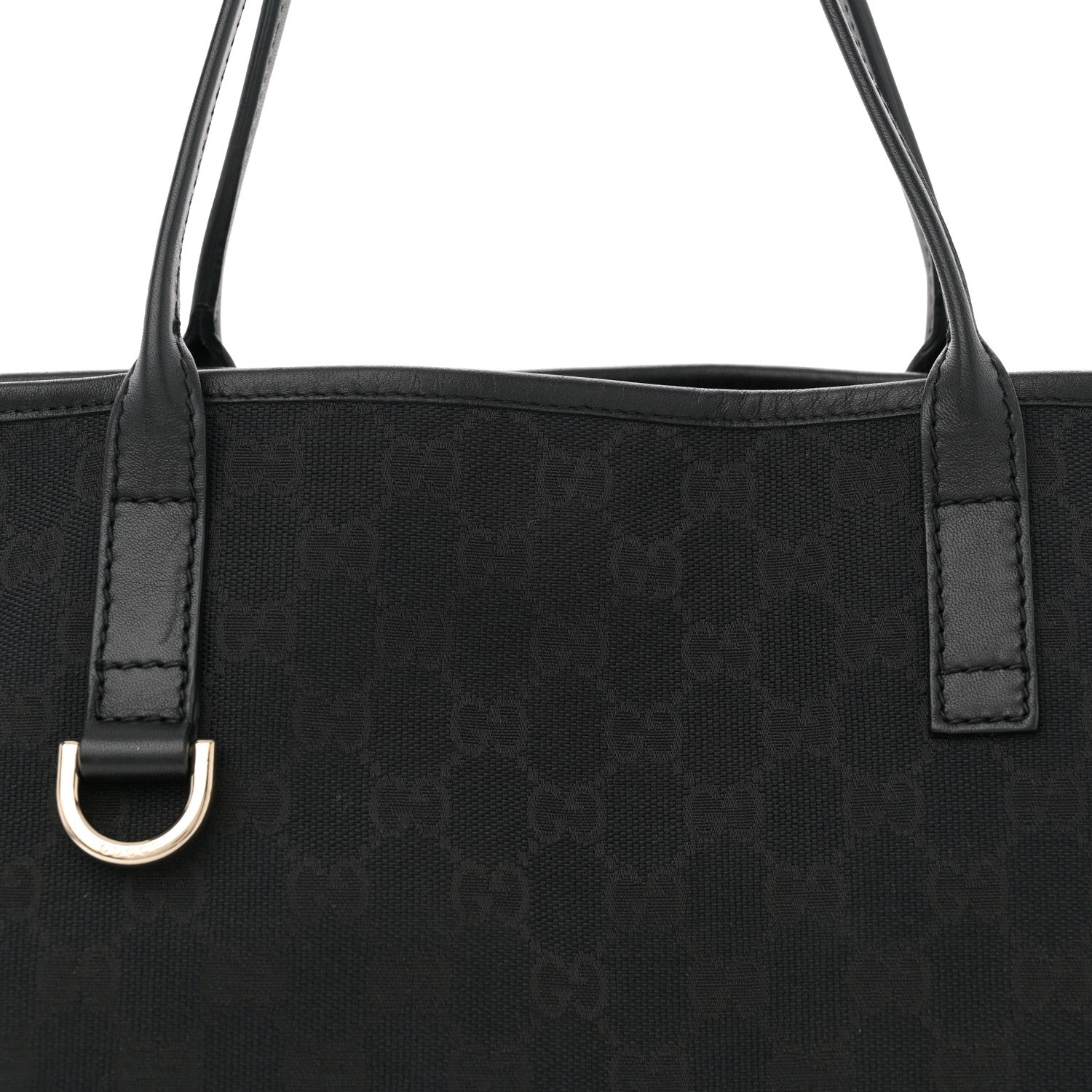 Gucci Monogram Medium New Britt Tote Black 8 of 10