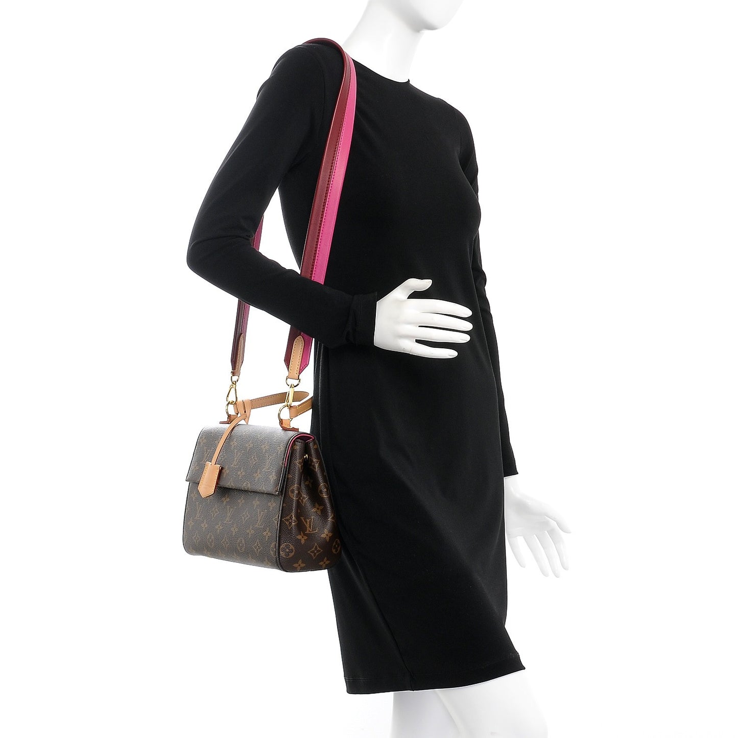Monogram Cluny BB Bordeaux Fuchsia