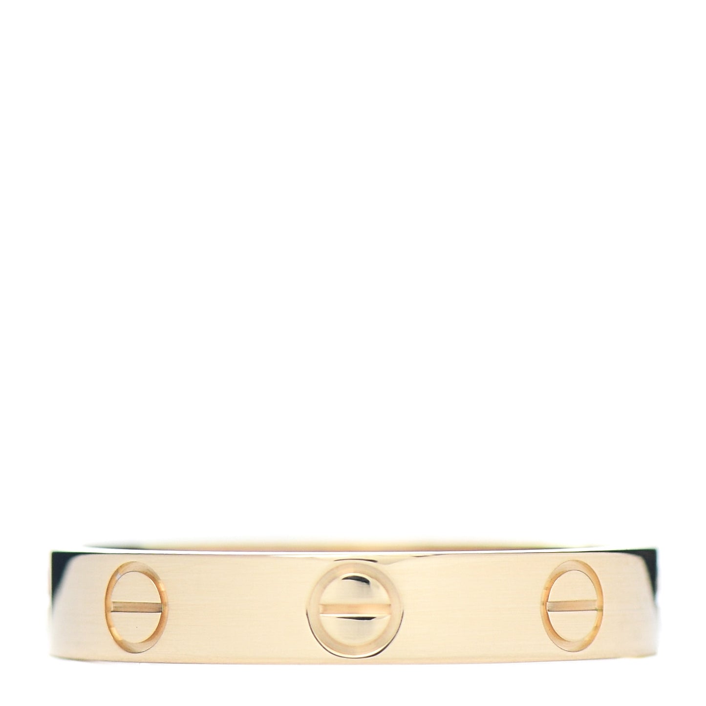 18K Yellow Gold 3.5mm LOVE Wedding Band Ring 55 7.25