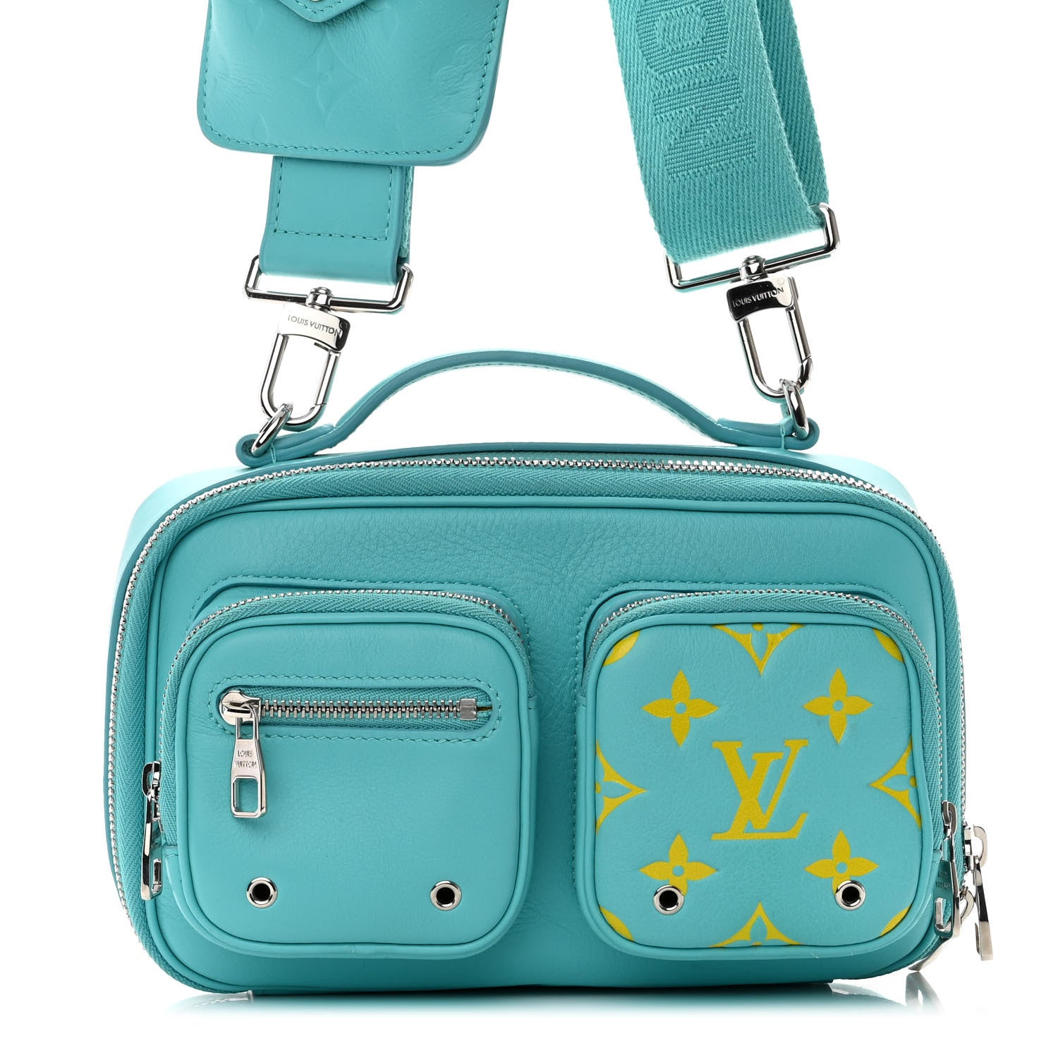 Louis Vuitton Calfskin Embossed Monogram Vuittamins Utility Crossbody Menthe Jaune 7 of 9