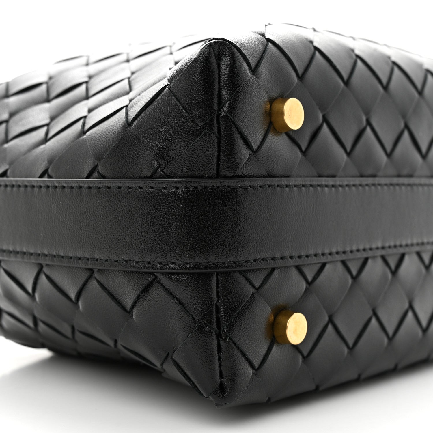 Bottega Veneta Calfskin Nappa Intrecciato Mini Wallace Black 9 of 10