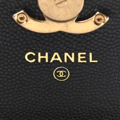 Chanel Caviar Quilted Bracelet On Chain Clutch Black 6 of 10