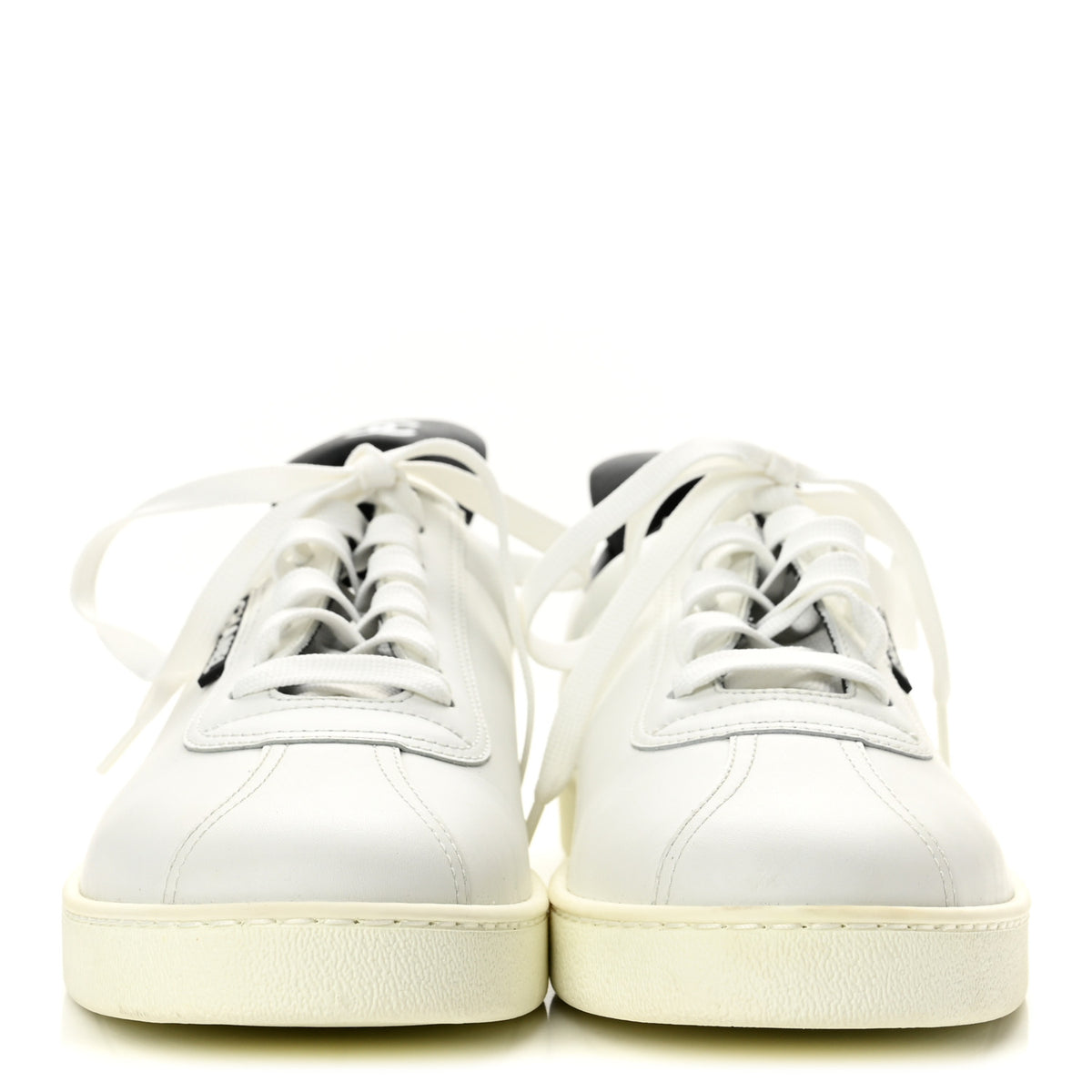 Chanel Calfskin Mens CC Sneakers 41 White 3 of 10