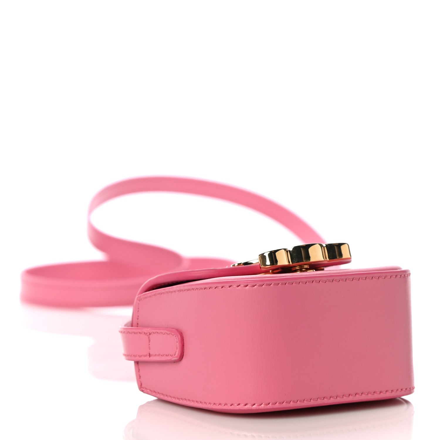Celine Calfskin Triomphe Airpods Case With Strap Flamingo 4 of 10