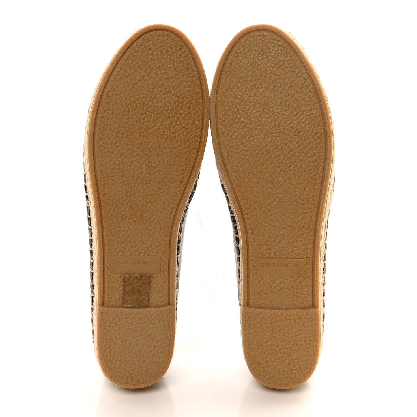 Lambskin Monogram Espadrilles 37.5 Black