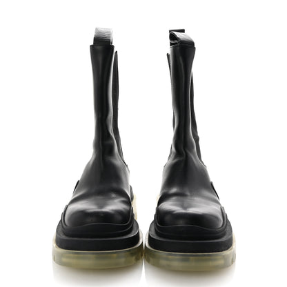 Bottega Veneta Calfskin The Tire Chelsea Boots 36 Black Clear 3 of 8
