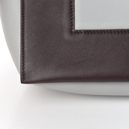 Celine Shiny Smooth Calfskin Medium Frame Shoulder Bag Burgundy Pearl Blue 14 of 14