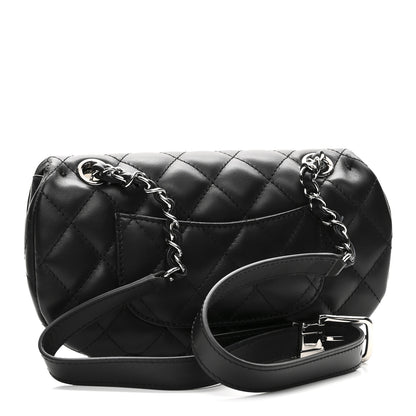 Chanel Calfskin Quilted CC Uniform Flap Belt Bag Black 3 of 10