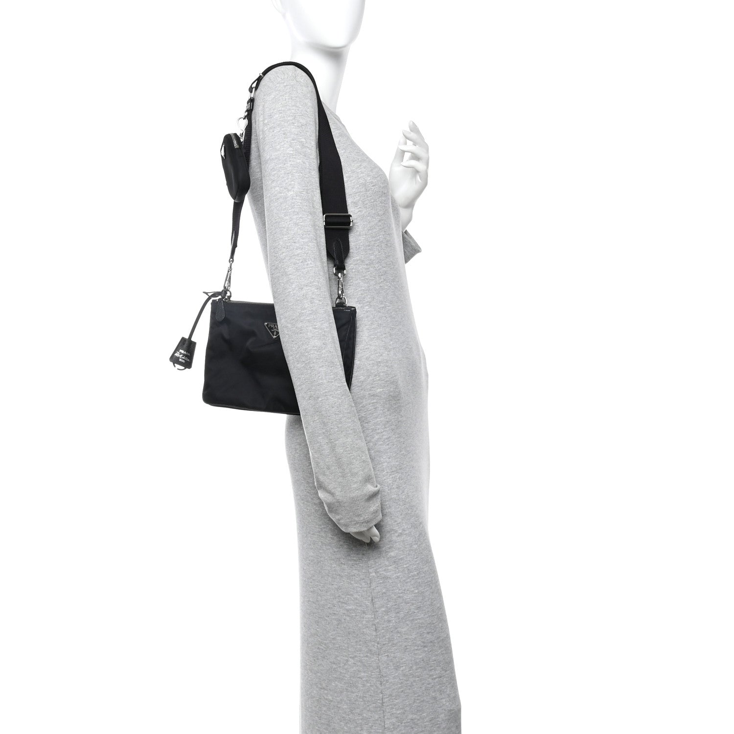 Prada Re-Nylon Saffiano Re-Edition 2000 Double Zip Crossbody Bag