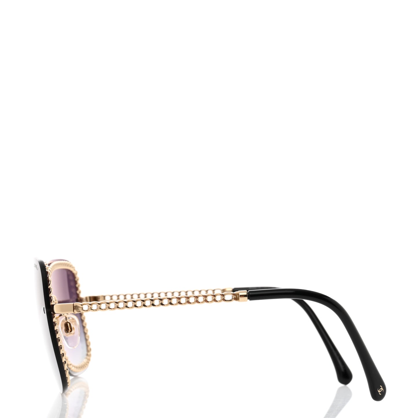 Chain Square Sunglasses 4244 Black