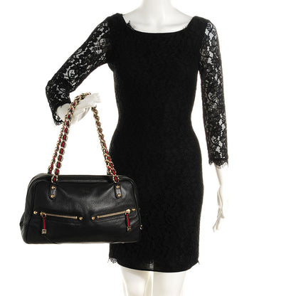 Gucci Leather Capri Large Bowler Black 2 of 7
