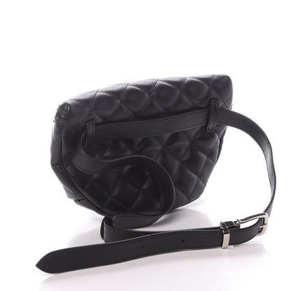 Chanel Lambskin Quilted Waist Belt Bag Black 2 of 11