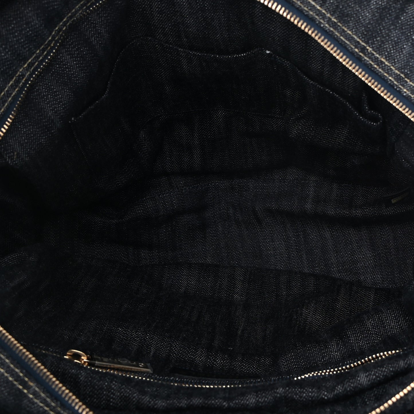 Denim CC Double Pocket Shoulder Bag