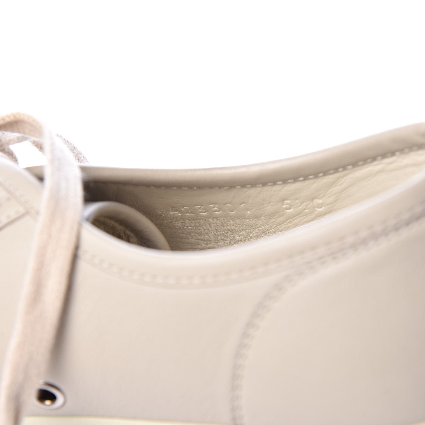 Calfskin Miro Soft Mens Lace Up Sneakers 5.5 Mystic White