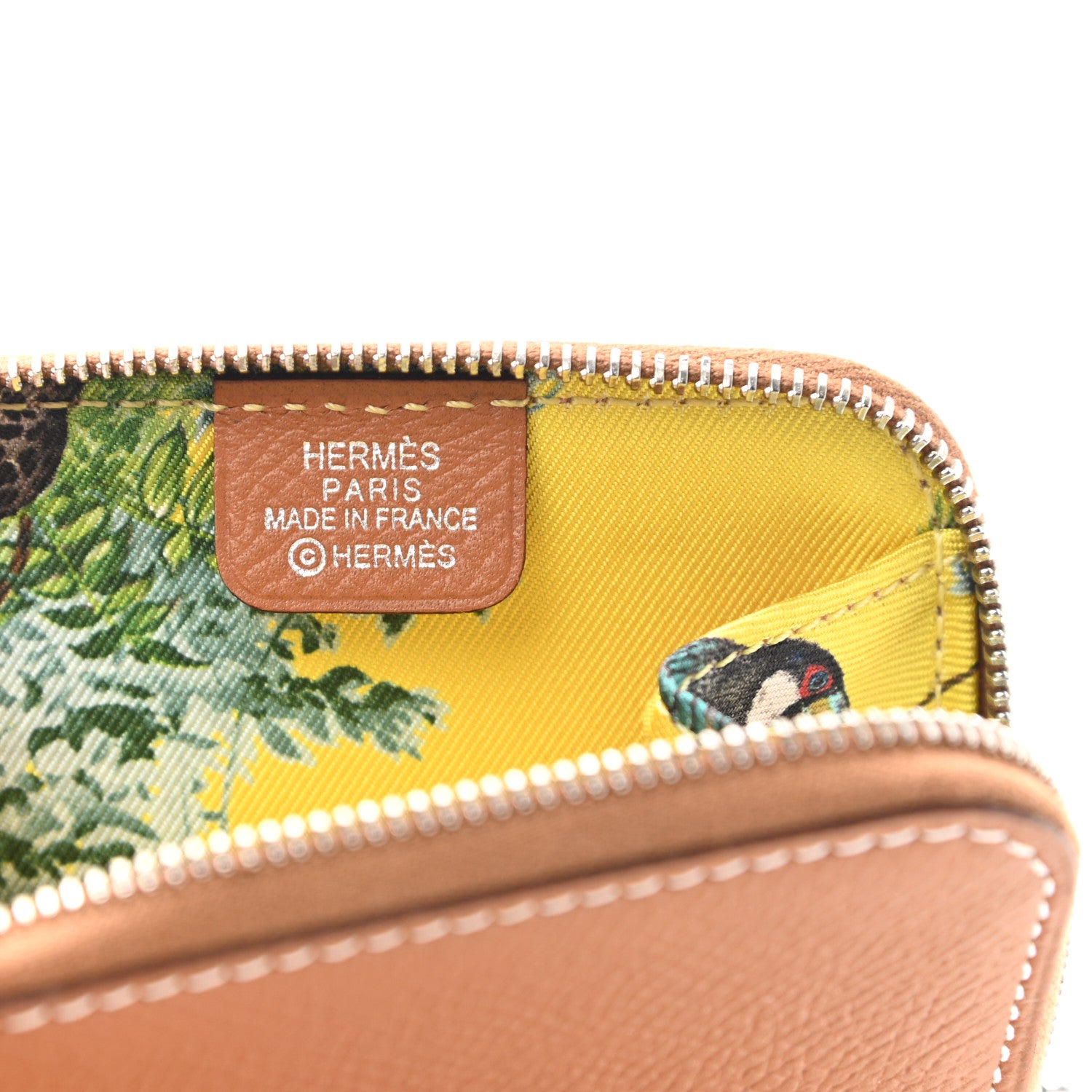 Hermes Epsom Silk'in Coin Purse Gold 6 of 7