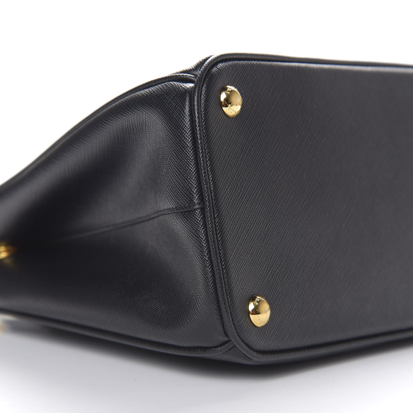 Saffiano Small Galleria Double Zip Tote Black